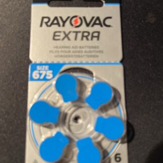 Kuuldeaparaadi patarei Rayovac Extra 675